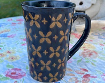 Mikasa Tasse Retro 1990s “Vintage Slate” + Gourmet Basics + Steingut + Grau Made in Japan