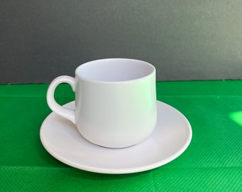 1980's Noritake Cup and Saucer - Au Naturel  9073 Japan Vintage MCM