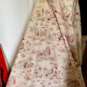 1995 Vintage FRENCH FOX Cotton American Folk & Fabric-antique
