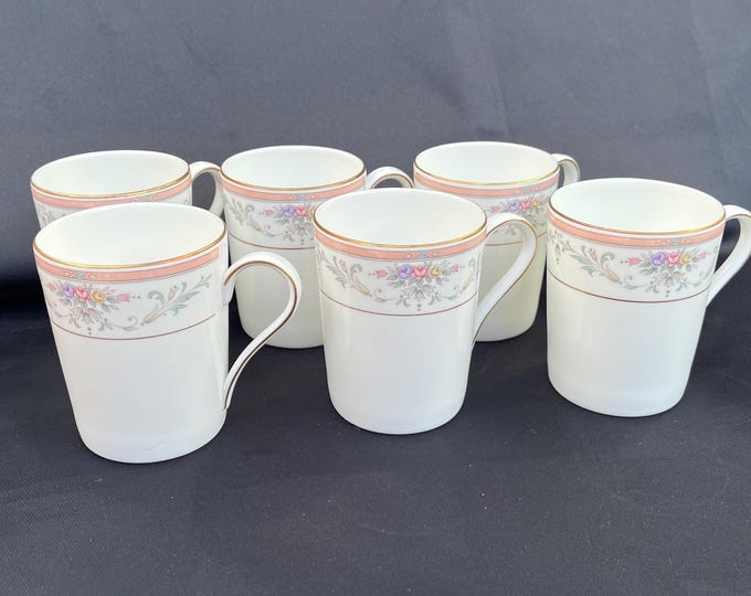 6 Mikasa Christopher Stuart Bone China Mugs 4