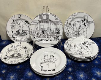 Epoch LE RESTAURANT Salad Plates: Henry Montanez French Dining, 8" Noritake