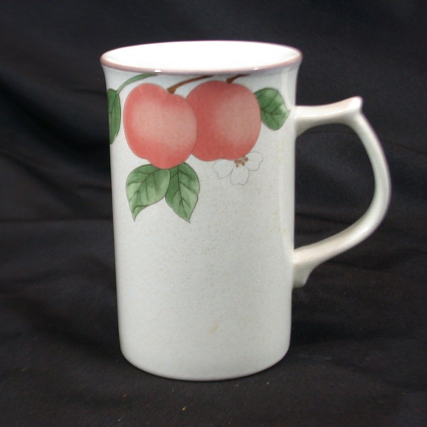 Vintage Mikasa 4 7/8” tall  Cappuccino Mugs Fruit Panorama Country Classics DC014