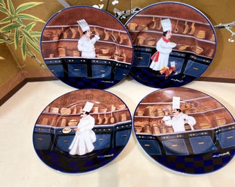 Williams Sonoma Chef Series Dinner Plates by Guy Buffet (set of 3