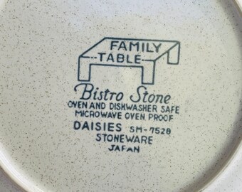 Vintage Bistro Stoneware Salad Plate Daisies Sm7528 Stoneware