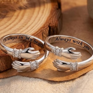 Seelenschwester Ringe beste Freundin Freundschaft Gravur Sinnvolle Schmuck Passendes Versprechen Set Geschenk Besties