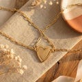 Dainty Mother daughter heart bracelet set matching Mom daughter Gift Family jewelry Friends gift product logo