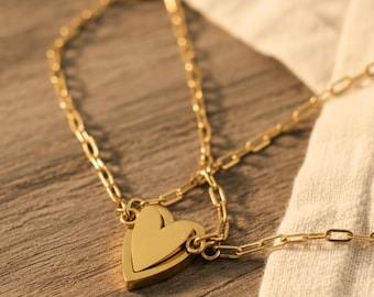 Friendship bracelet set Hearts matching Bestfriends Gift Family jewelry friends