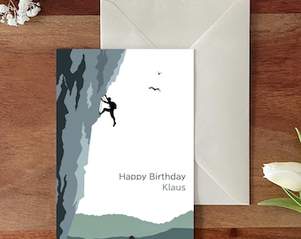 d'anniversaire escalade personnalisable de Zazzle.be Liste d'envies Vous avez des idées ? Carte de voeux pour passionné de bloc | Lin optique | Cadeau pour les grimpeurs