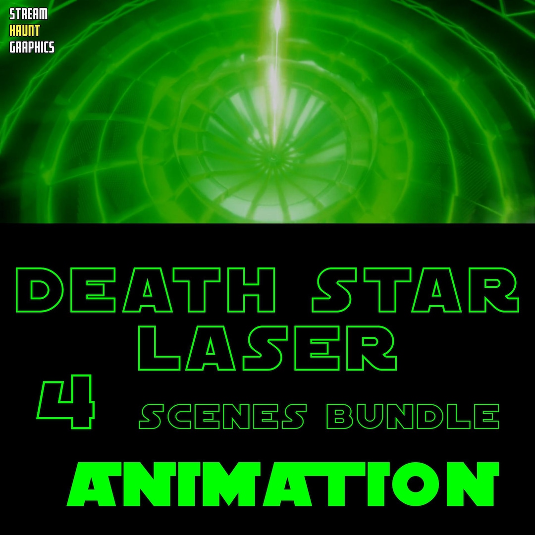 Death Star Laser Stream Overlay – Sci-fi Animation Bundle (MP4/WEBM) - Etsy