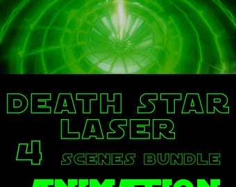 Death Star Laser Stream Overlay – Sci-Fi Animation Bundle (MP4/WEBM)