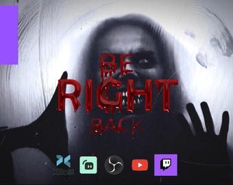 Haunted Ghost Stream Overlay Pack | Horror MP4 Screens + Offline JPG