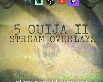 Ouija 2 VHS Stream Overlay Pack – Haunted Twitch Animations