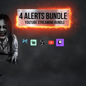 Scare Stream Horror Animated Stream Alerts – Scary Stream Overlays (webm, MOV Bundle ...