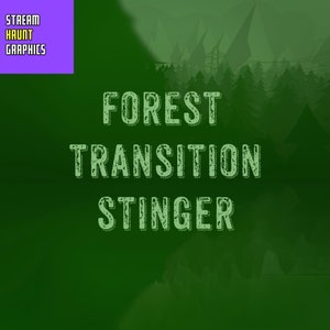 Forest Transition Stinger | Seamless Scene Switch Animation | Forest Landscape | Compatible with OBS, Streamlabs, XSplit, Twitch, YouTube
