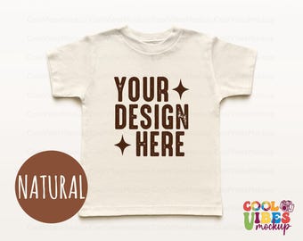 Bella Canvas 3001T Mockup Natural Mockup, 3001T Shirt Mockup, Toddler Tshirt Mockup, Natural Bella Canvas Mockup, Kids Mockup, 3001T Natural