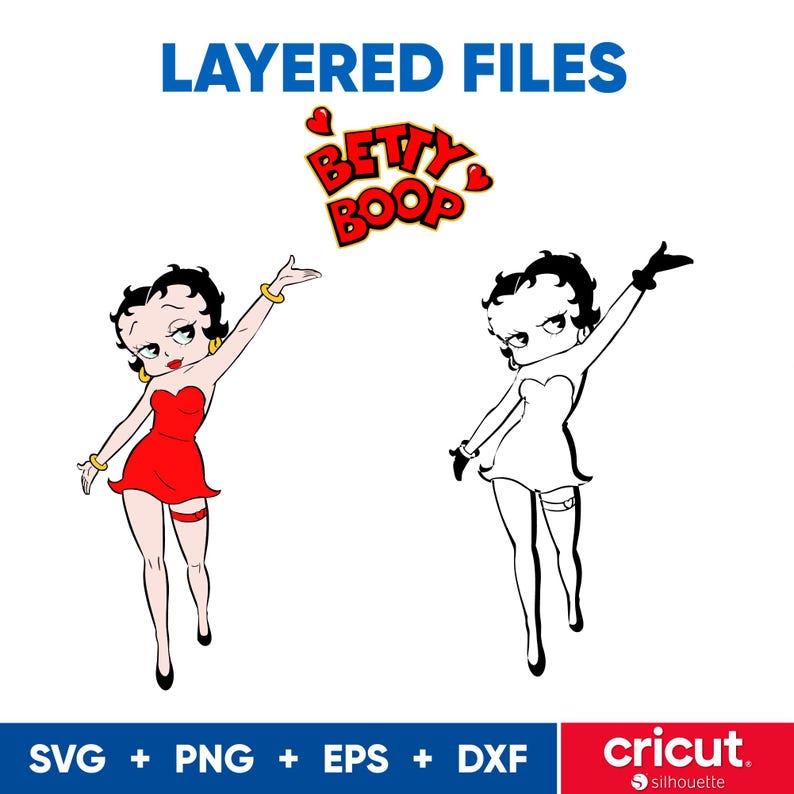 Betty Boop SVG Bundle: Cricut & Silhouette Files (digital Download - Etsy
