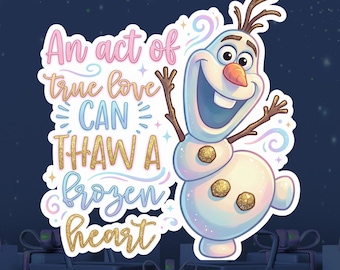 Olaf PNG | Glitter Snowman Sublimation Design | Winter Clipart for Shirts