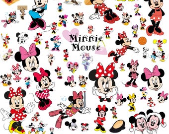 Minnie Mouse SVG Bundle: Cricut & Silhouette Designs (Digital Download)