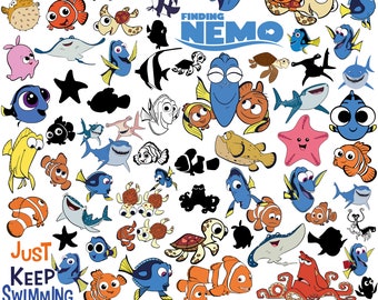Finding Nemo SVG Bundle, Dory Svg & Png Files for Cricut, Nemo Png, Finding Nemo Svg for Shirts, Instant Download