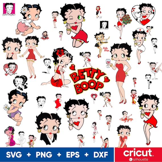 Betty Boop SVG Bundle: Cricut & Silhouette Files (Digital Download