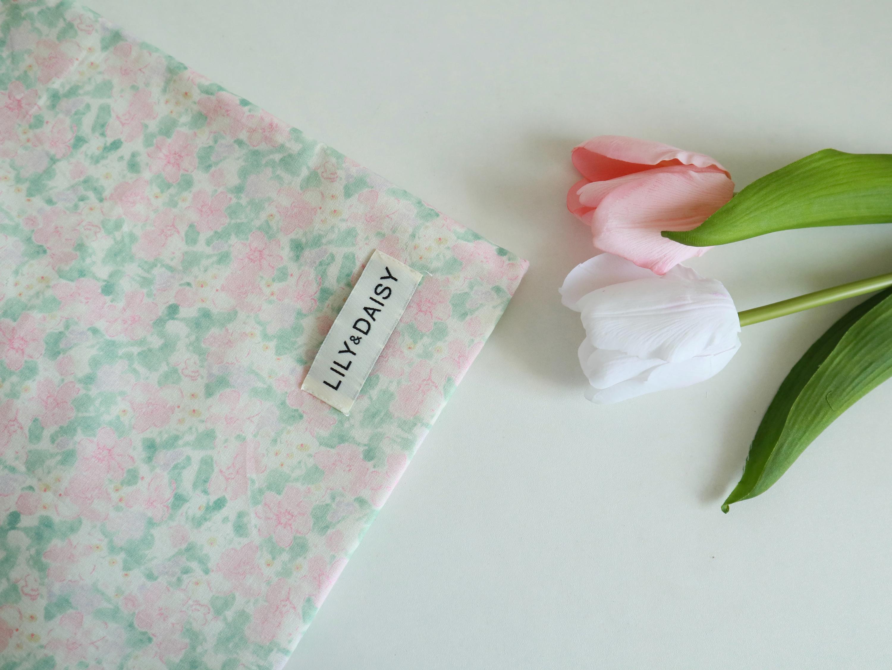 Baby Pink Floral - Sustainably Made Tote Bag