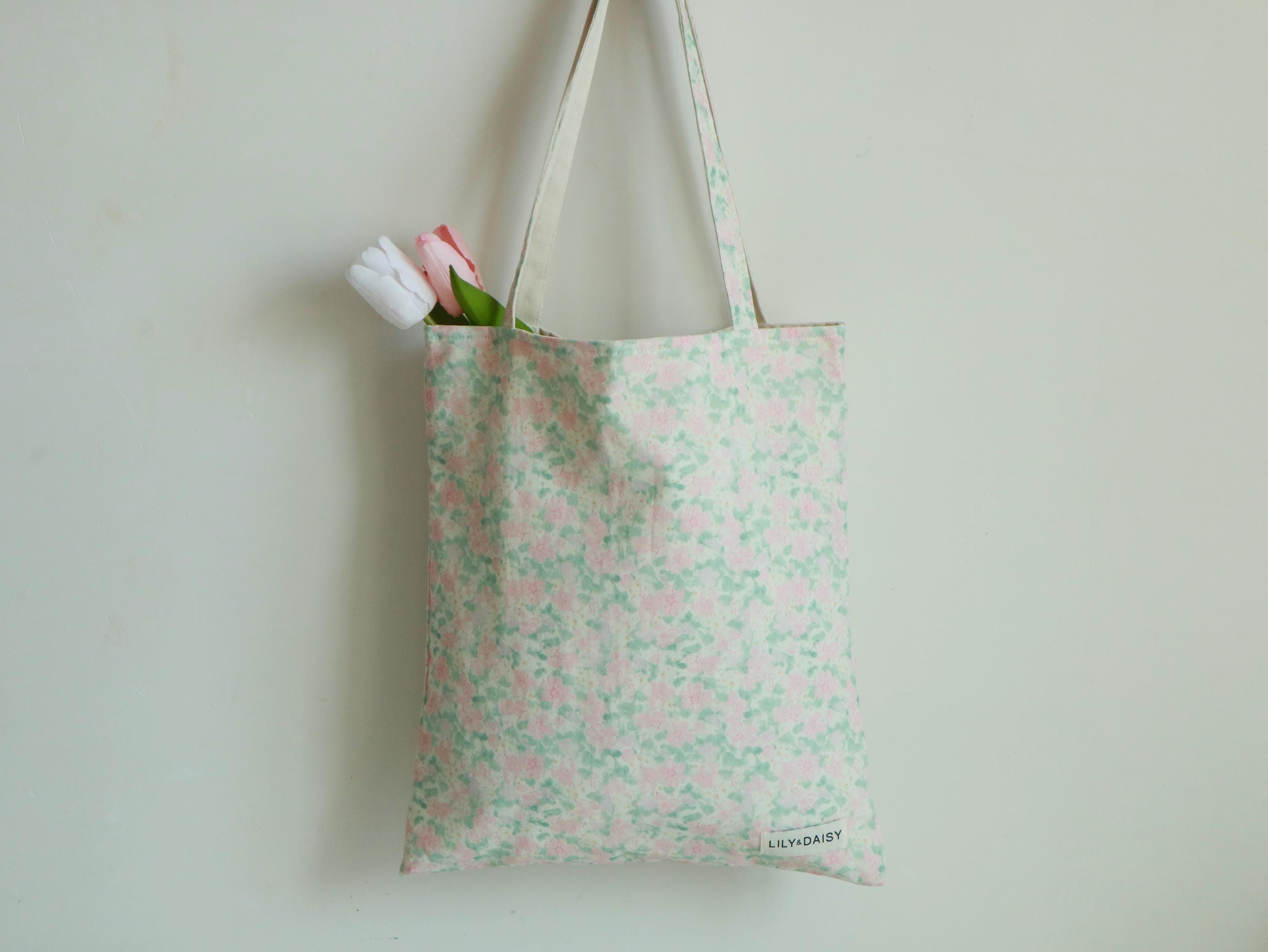 Baby Pink Floral - Sustainably Made Tote Bag main image 1
