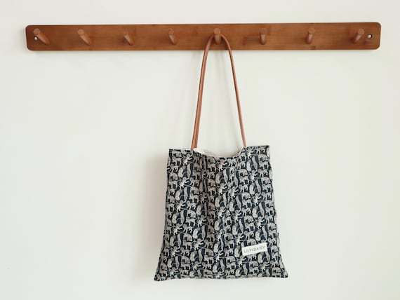 Stylish Leopard Print Tote Bag with Leather Straps, Cute Shoulder Bag, Reusable Shopping Bag, Art Everyday Tote Bag, Boho School Tote Bag