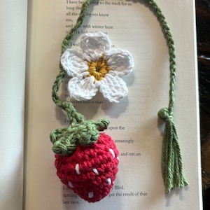Crochet bookmark cute book lovers gift