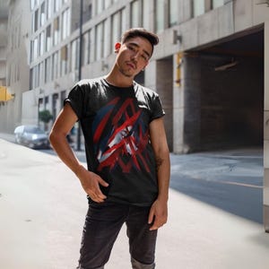 Abstract Aura T-Shirt – Modern Artistic Tee, Colourful Abstract Design Shirt, Unique Graphic Unisex Casual Wear