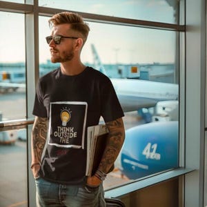 Inspirational Quote T-Shirt: Think Outside the Box - Unisex Graphic Tee