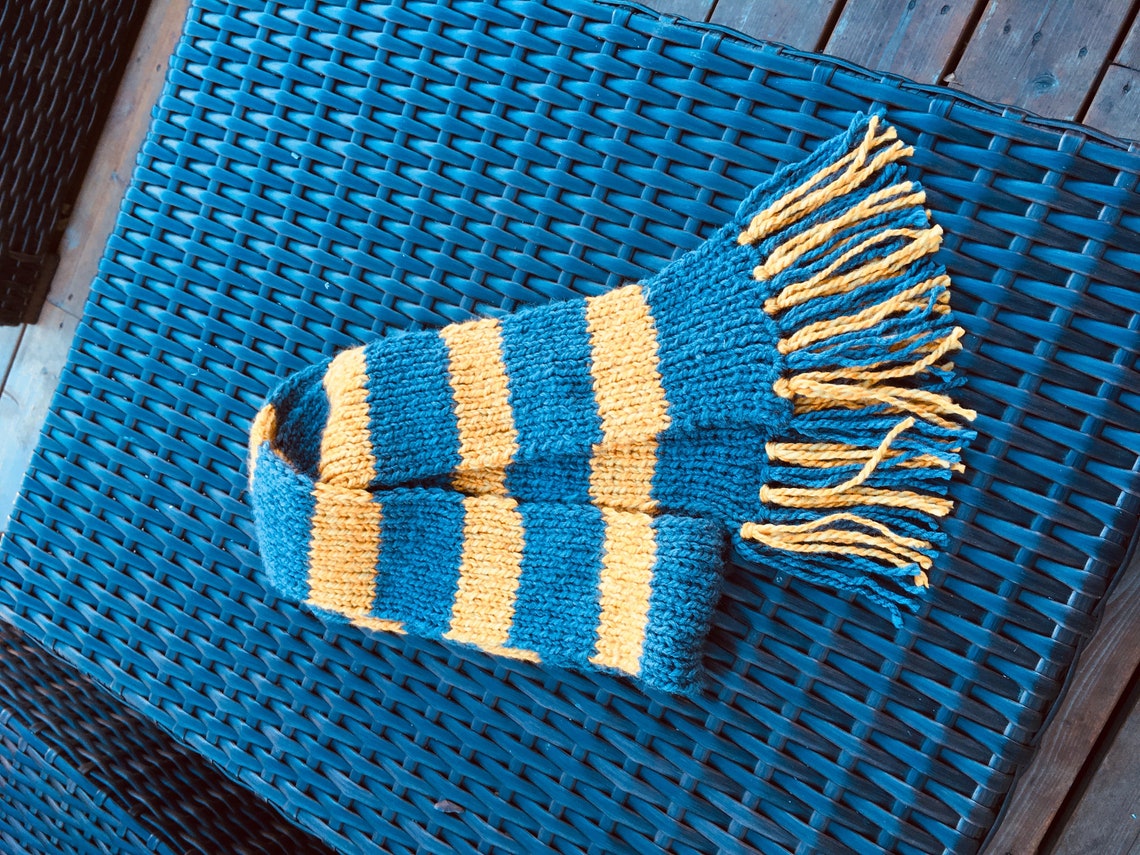 Newt Scamander Knit Hufflepuff Scarf PATTERN PDF Downloadable Etsy Canada
