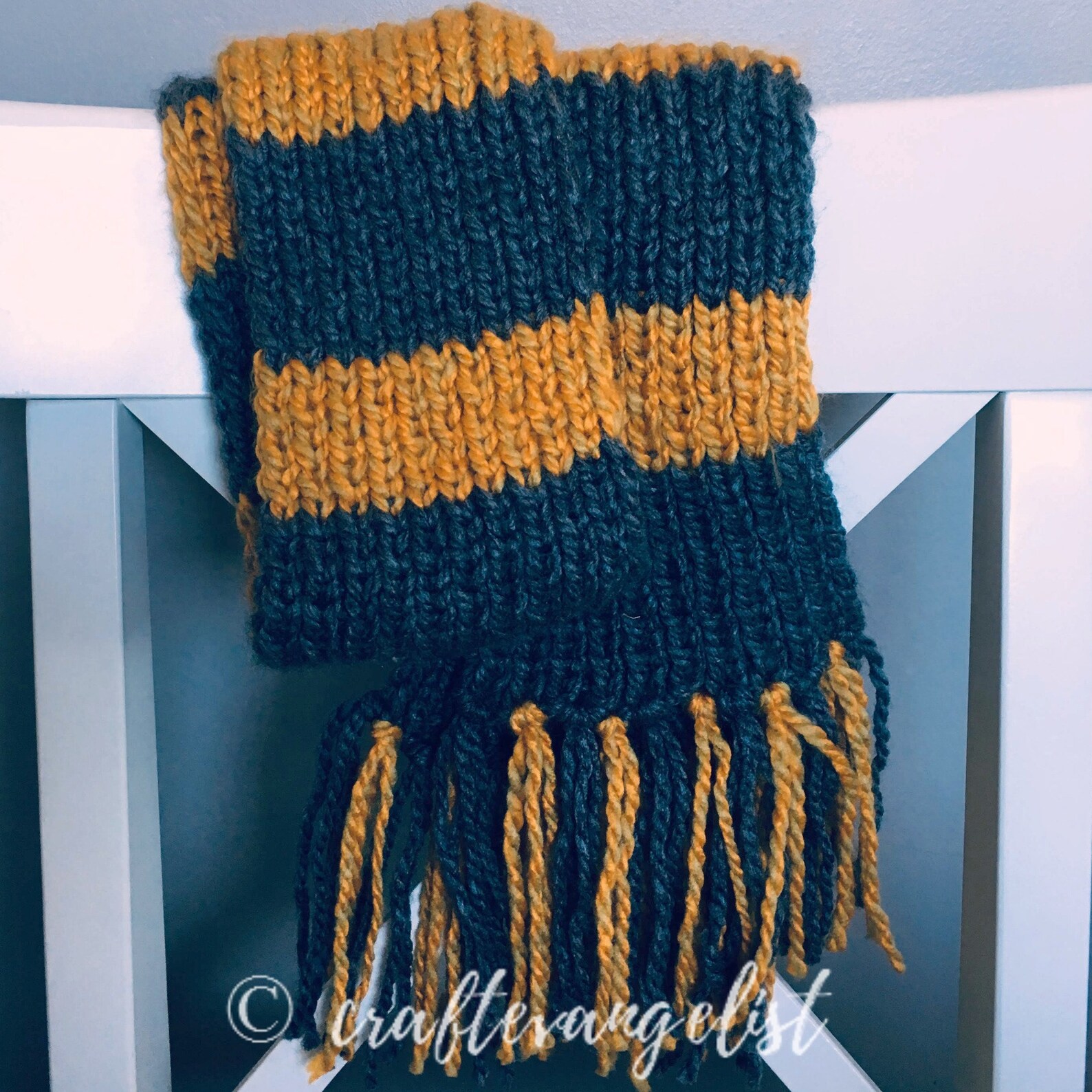 Newt Scamander Knit Hufflepuff Scarf PATTERN PDF Downloadable Etsy Canada