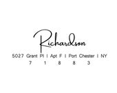 Personalized Address Stamp - Self Inking - Wood Stamp - Return Address Stamp - House Warming Gift (AS152)
