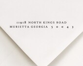 Return Address Stamp - Wood Handle or Self Inking Address Stamp - North Kings Road