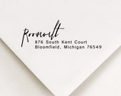 Address Stamp, Return Address Stamp, Personalized Address, Return Address, Gift, Self Inking Stamp, Rubber Stamp, Roosevelt Design (904)