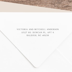 Classic Simple 3 Line Return Address Stamp (AS908)