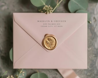 Modern Address Stamp | Return Address Stamp | Address Stamper | Self Inking Stamp | Wood Handle Stamp | Save The Date | Housewarming Gifts