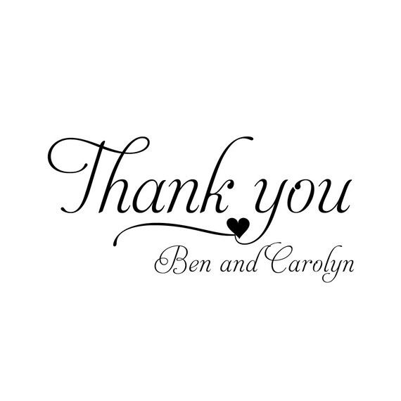 wedding stamp thank you stamp custom stamp diy wedding etsy