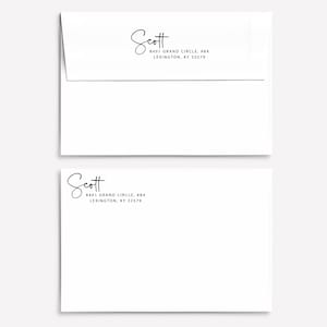 May include: Two white envelopes with the name "Scott" and the address "8401 GRAND CIRCLE, #8A LEXINGTON, KY 32579" printed on them.