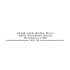 Address Ink Stamp, Self Inking Gift, Return Modern Stamp, Personalized Stamp, Housewarming Return Stamp, Address Stamp For Paper (721)