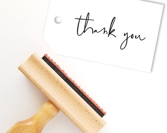 Cute Thank You Stamp | Rubber Stamper | Wood Handle Stamp | Craft Scrapbooking | Card Making (TY1211)