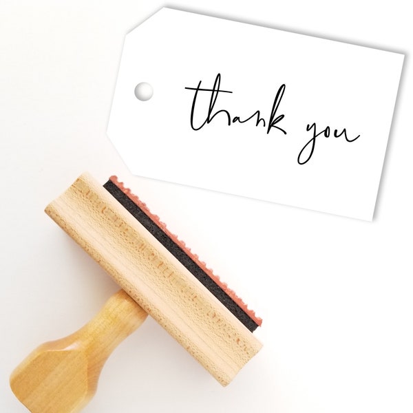 Cute Thank You Stamp | Rubber Stamper | Wood Handle Stamp | Craft Scrapbooking | Card Making (TY1211)