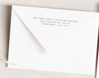 Return Address Stamp - Address Stamp - Name Stamp - Self Inking and Wood Handle (AS940)