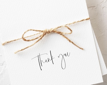 Simple Thank You Stamp | Modern Script | For Tags Stickers Cards (TY237)