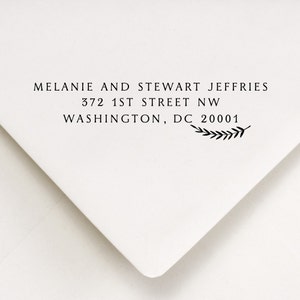 Custom Address Stamp, Custom Address, Laurel Stamp (609)