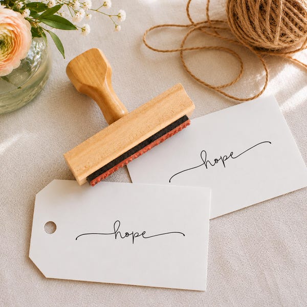 Inspirational Rubber Stamp For Card Making Gift Stamper For Crafter Scrapbooking Supplies Stamp Hope Phrase For Journaling Bullet Planner