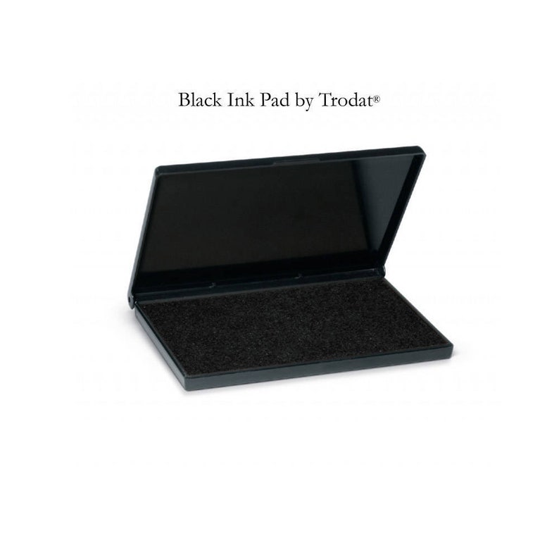 Black Ink Pad For Wood Handle Stamp IP416 image 1