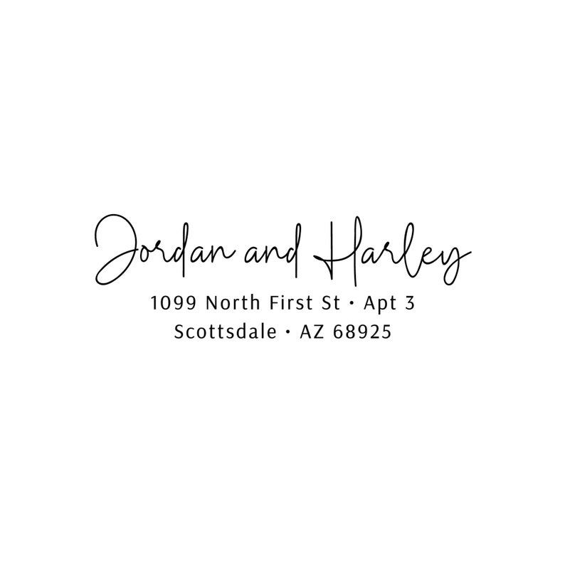 Wedding Shower Gift AS157 Wedding Invite Stamp Return Address Stamp