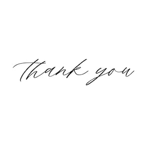 Thank You Rubber Stamp | Wedding Calligraphy Stamp | Diy Favor Stamp (TY301)
