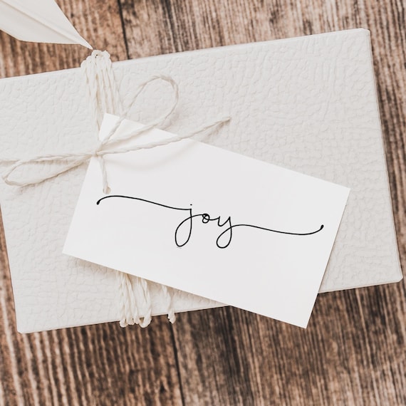 Joy Rubber Stamp Wood Christmas Stamp For Card Making Holiday Greeting For Crafter Gift Idea Paper Journal Scrapbook Small Business Stamper